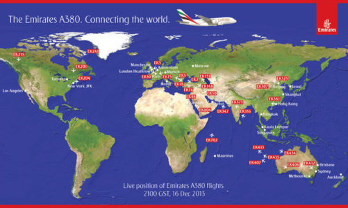 Podwójna dostawa powiększyła flotę A380 Emirates do 44 maszyn