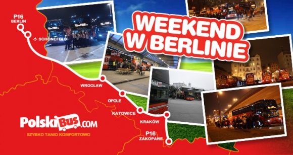 P16 – przepis na udany weekend w Berlinie LIFESTYLE, Podróże - Długo oczekiwany przez pasażerów PolskiBus.com Berlin dołączył na początku lutego jako kolejny przystanek na trasie linii P16, która łączy ze sobą również tak wspaniałe miasta jak Zakopane, Kraków, Katowice, Opole oraz Wrocław.