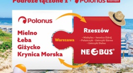 Wakacyjne podróże łączone Polonus i Neobus w ramach sieci Polonus Partner! LIFESTYLE, Podróże - Polonus, narodowy przewoźnik autokarowy oraz lider sieci Polonus Partner wraz z firmą Neobus Polska – wiodącym przewoźnikiem z województwa podkarpackiego zachęcają do wspólnych wakacyjnych wyjazdów.