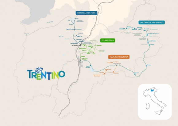 Na wakacje samochodem lub motocyklem LIFESTYLE, Podróże - Podróżowanie autem daje niezależność, możliwość zwiedzania miejsc „po drodze” oraz spontanicznego modyfikowania kierunku i czasu wyprawy. Wychodząc naprzeciw potrzebom turystów, włoski region Trentino proponuje aż 4 trasy tematyczne, które można pokonać samochodem lub motocyklem.